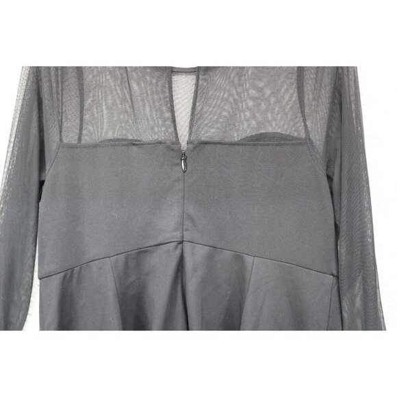 Torrid Black Mesh Empire Waist Dress-Size 14-Whimsigoth-Witchy-Goth-Pockets - Picture 14 of 16